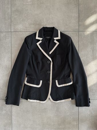 designer blazer Max Mara Weekend black white classy