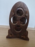 Porte bouteilles en bois ancien