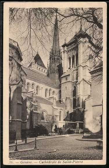 Cartoline postali: AK Geneve, Cathedrale de Saint-Pierre – Usato da Berlin venduto da bartko-reher