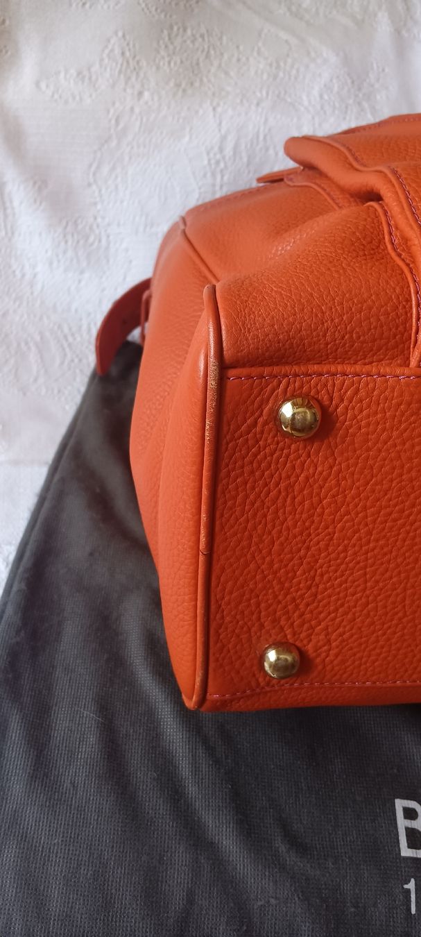 Taschen: BRAUN BÜFFEL, orange  Lederhandtasche. – Neu (gemäss Beschreibung) aus Maienfeld von Andyr44 4