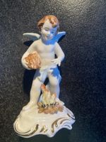 Antike Engel Figur, Porzellan, mit Krone, Top Zustand!