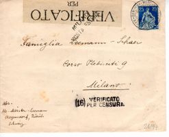 Brief nach Italien - Zensur