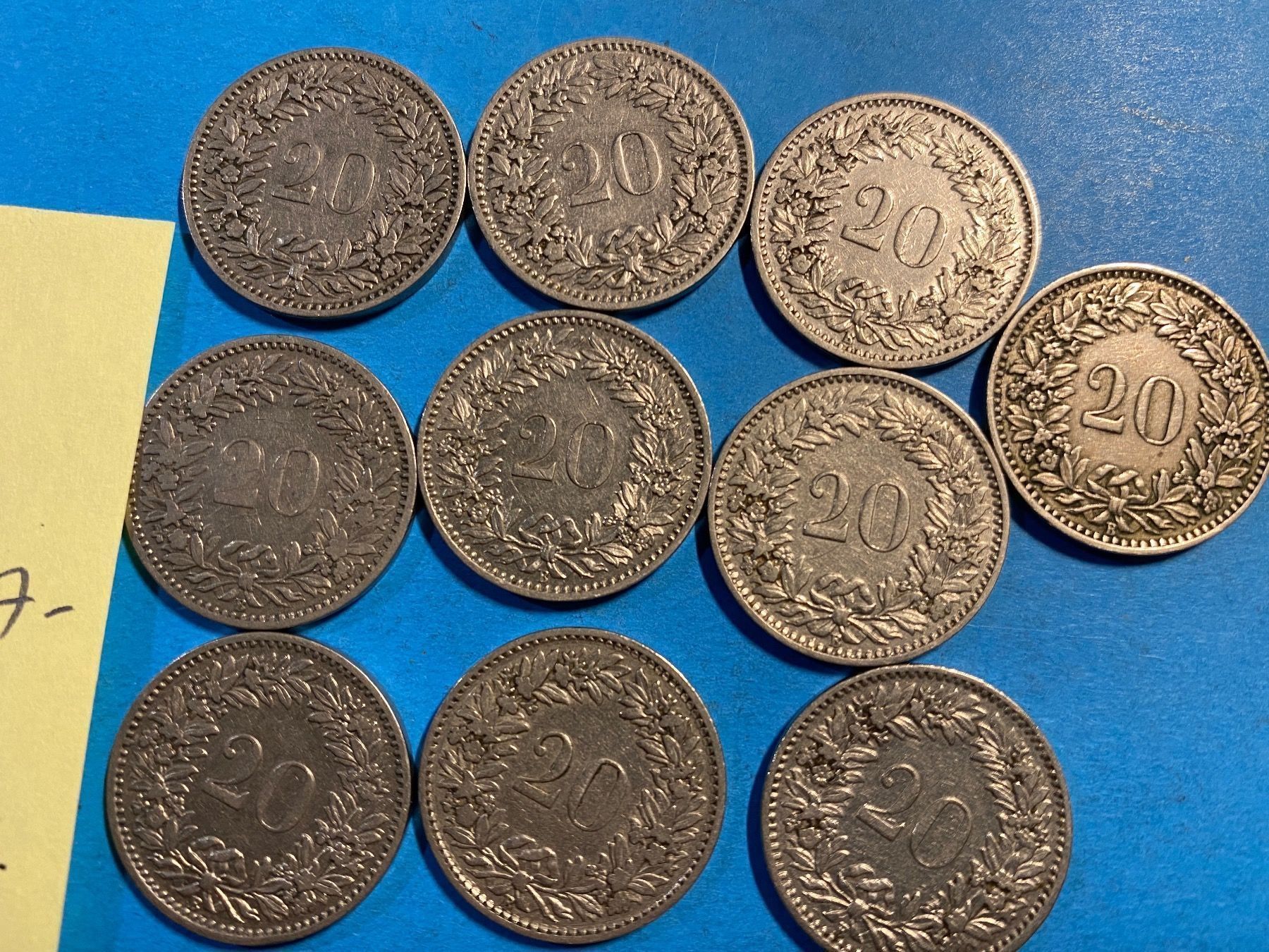 Tutti le monete: 10 X 20 CENTIMES 1883 à 1943 – Usato da genève venduto da GEnumist 4