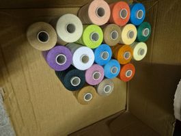 Nähgarn-Set, 20 Rollen, verschiedene Farben,