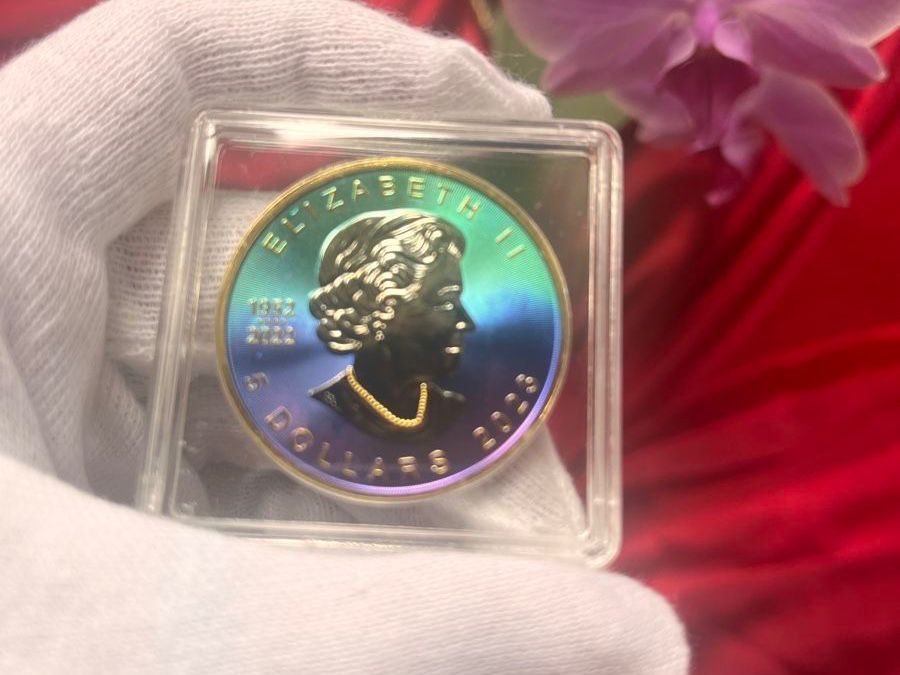 Tutti le monete: RARE Maple Leaf Silver Galaxy Edition 1oz – Nuovo e nell'imballaggio originale da Lausanne venduto da mel2dreams 1