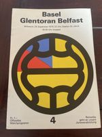 FC Basel FCB Vintage Matchprogramm Glentoran Belfast