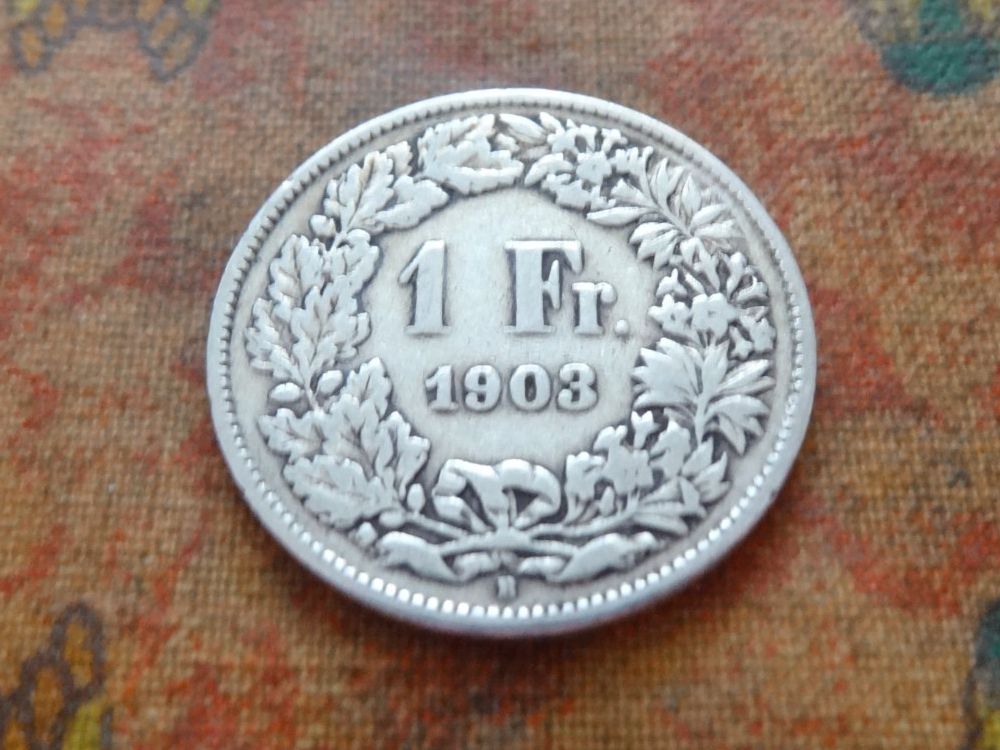 Tutti le monete: 1 Fr. 1903  (Y) – Usato da Romanel-sur-Lausanne venduto da Swift13