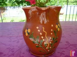 Ancien pot a lait poterie Marna Haute Savoie.