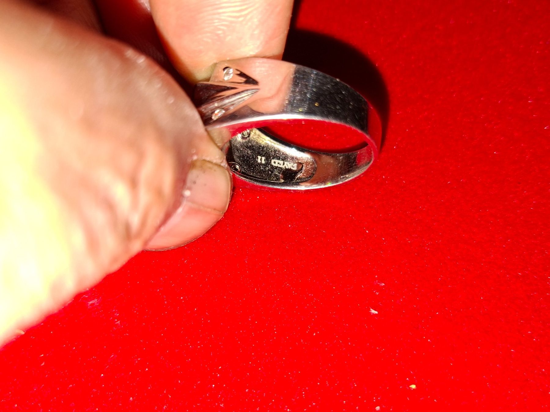 Anelli: Silberring mit rotem Stein,  Top Zustand! – Usato da Schaffhausen venduto da meteor7 3
