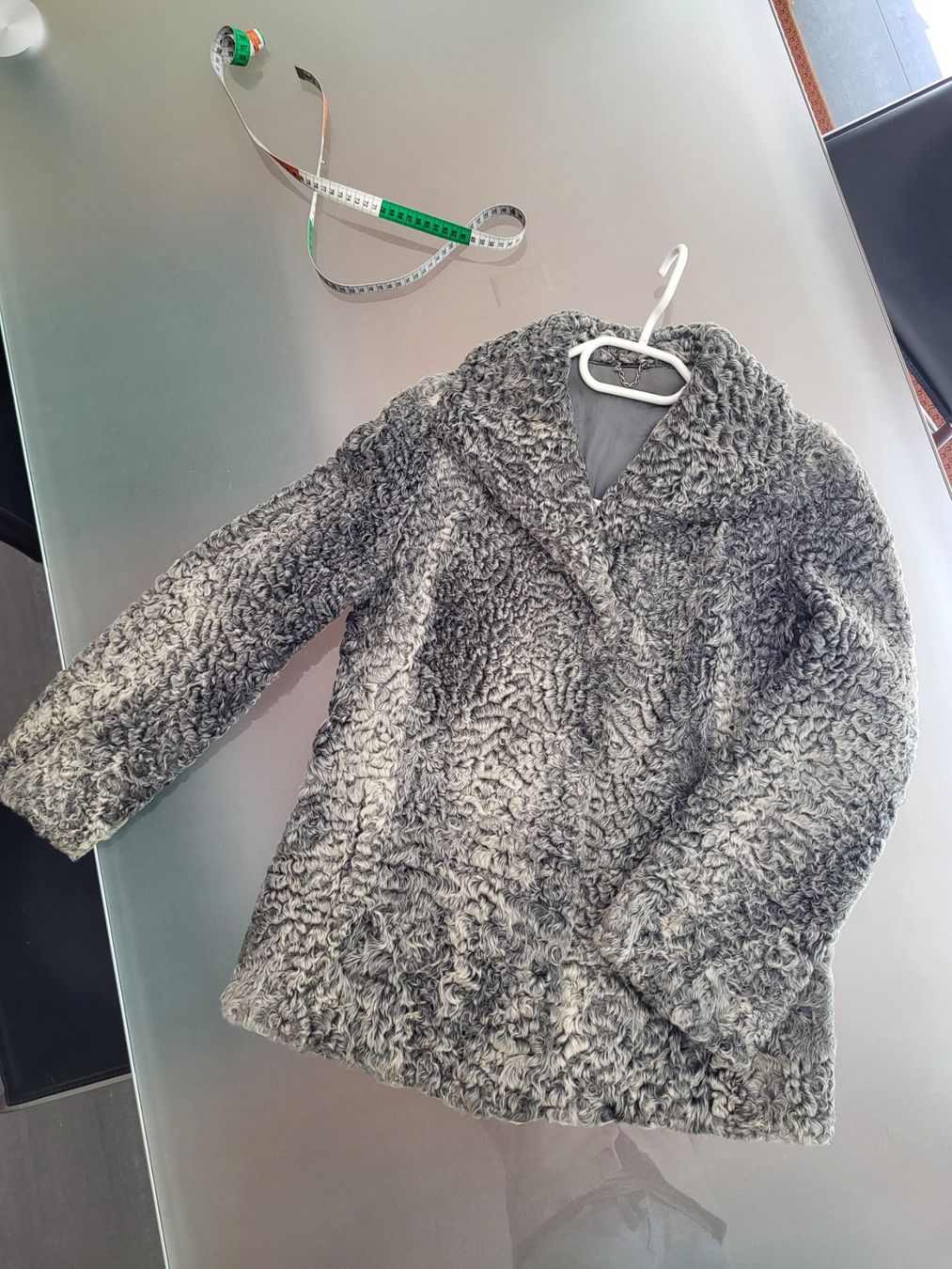 Jacken: Persianer-Jacke grau - Afghan Karakul, Grösse 36 – Gebraucht aus Berg von Yogi67 1
