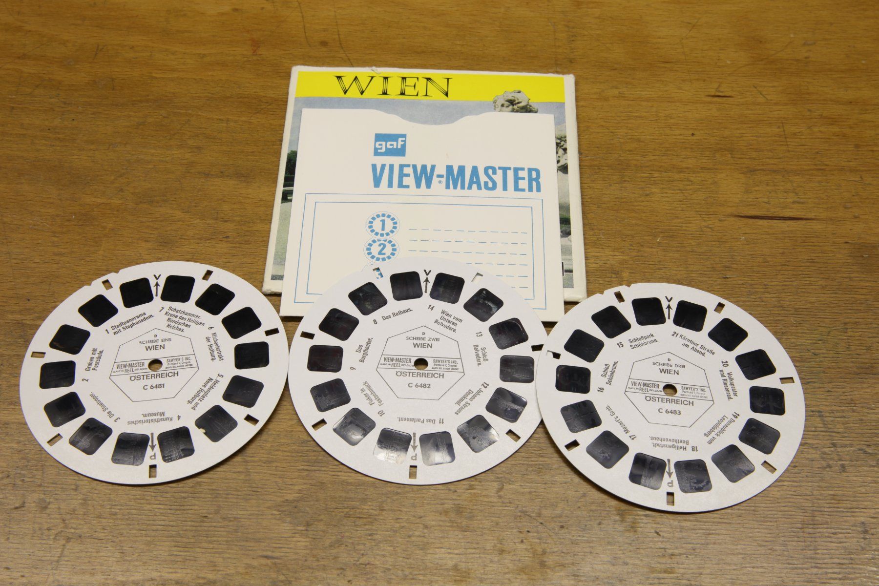 View-master Giocattoli: View-Master: Wien, Nr. C 6481-6483 – Usato da Dietikon venduto da Idefix66 2