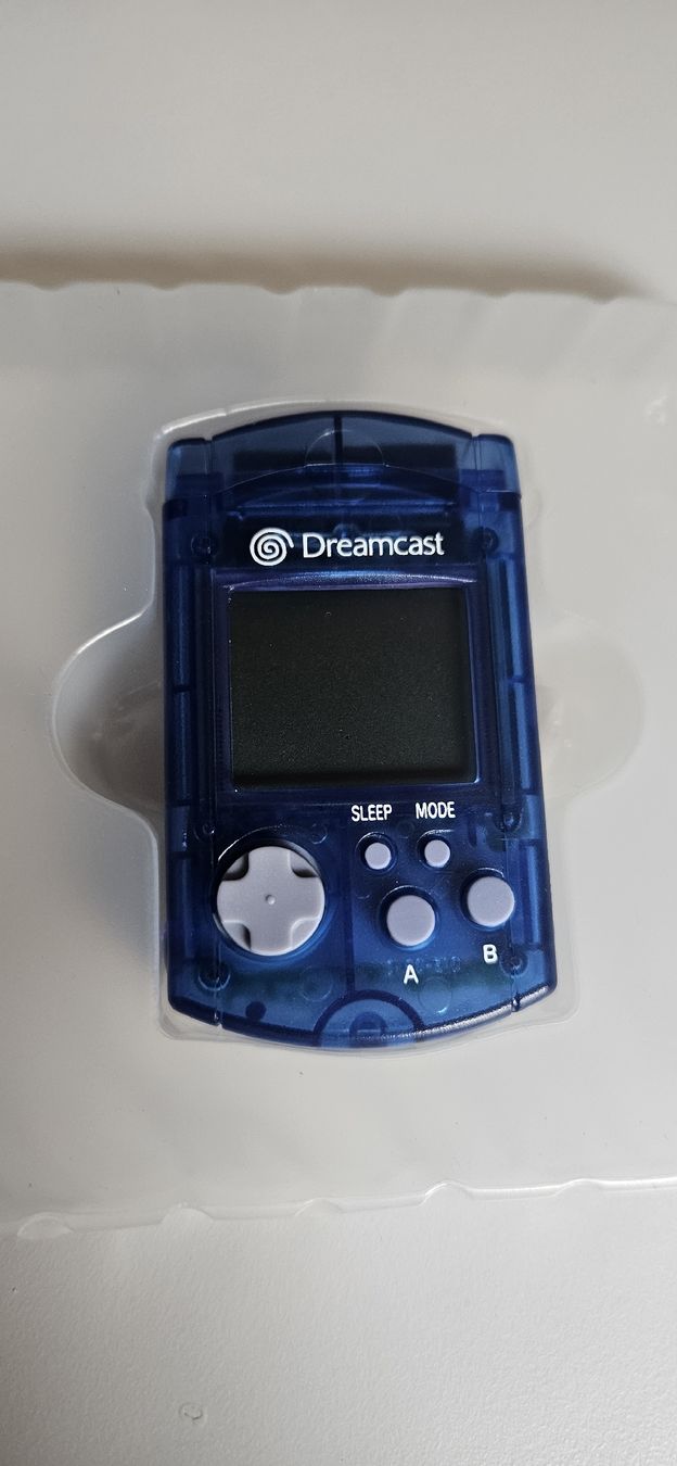Sega Konsolen: Sega Dreamcast Visual Memory Unit, blau in OVP – Neu (gemäss Beschreibung) aus Belp von Ginus85 5