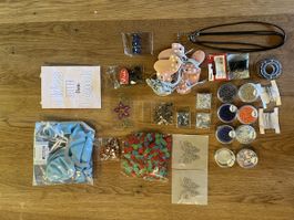 Bastelmaterial Schmuckherstellung Perlen Bänder zum Basteln