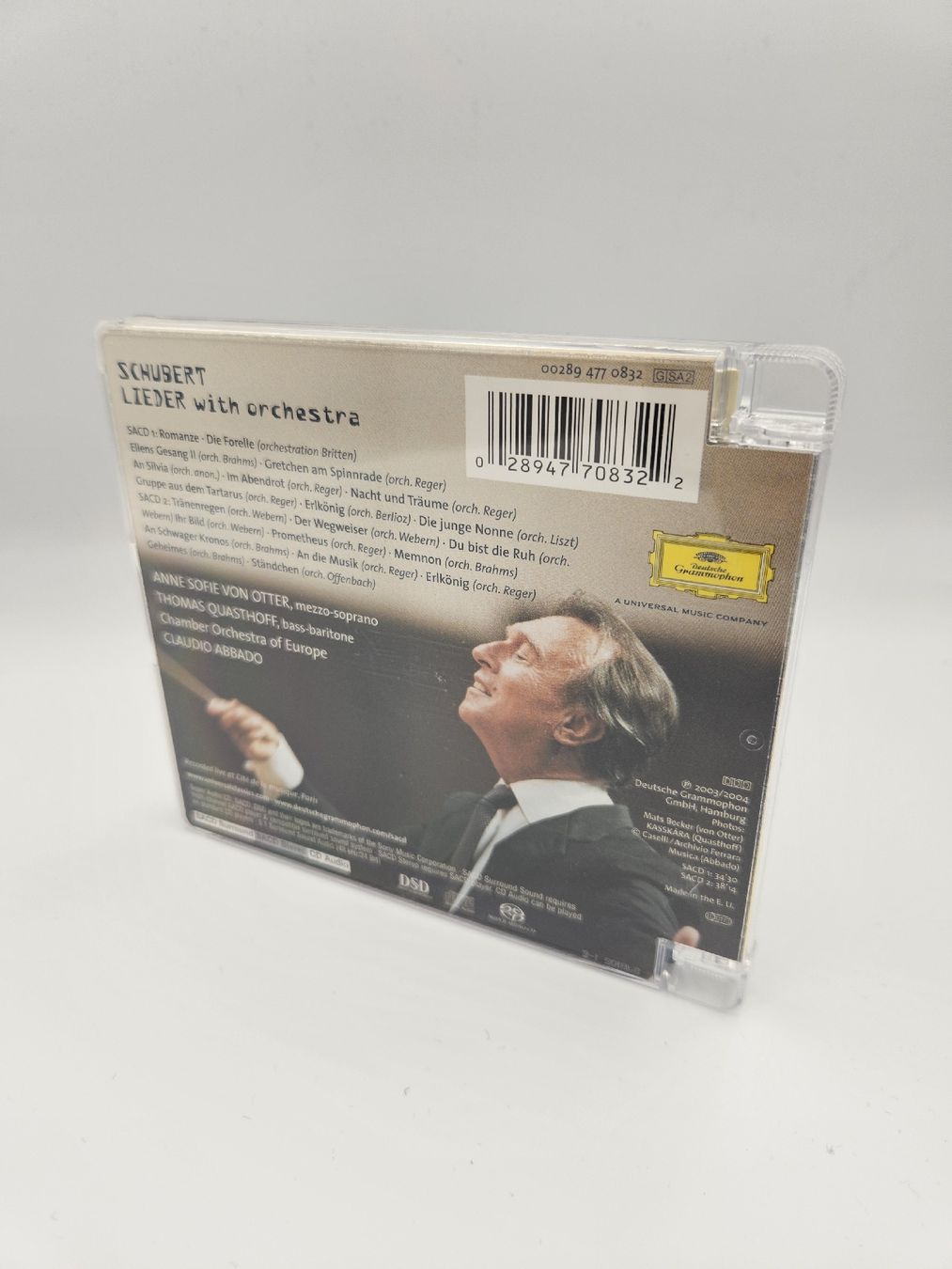 CD: Schubert Lieder, Anne Sofie von Otter, Claudio Abbado CD – Usato da Buchs ZH venduto da rit_s6kv 3