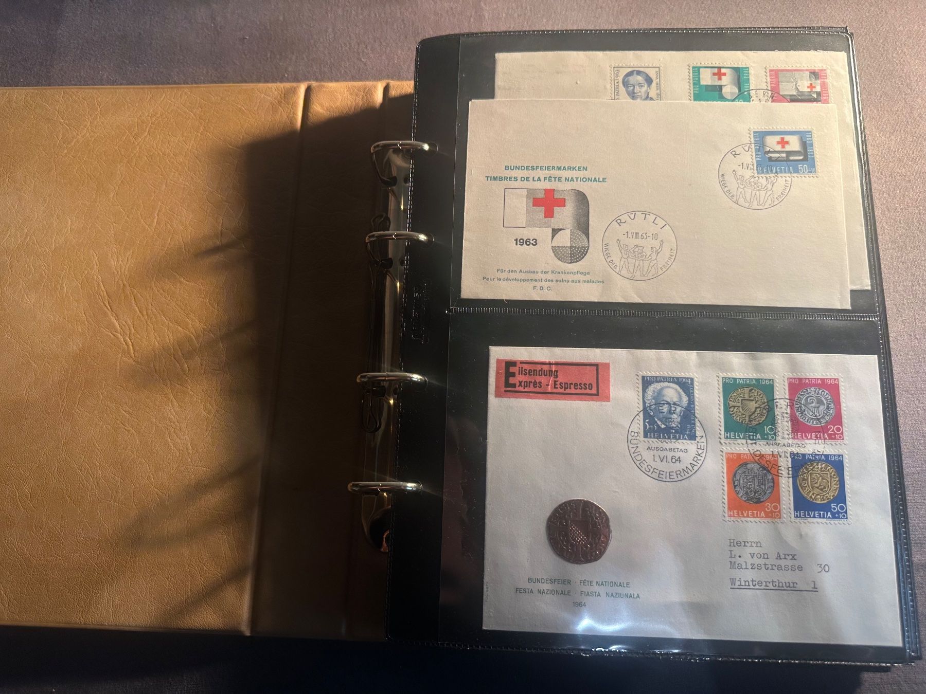 Tutti i francobolli: Sammlung Briefe, FDC usw. Schweiz – Usato da Stettfurt venduto da 2442