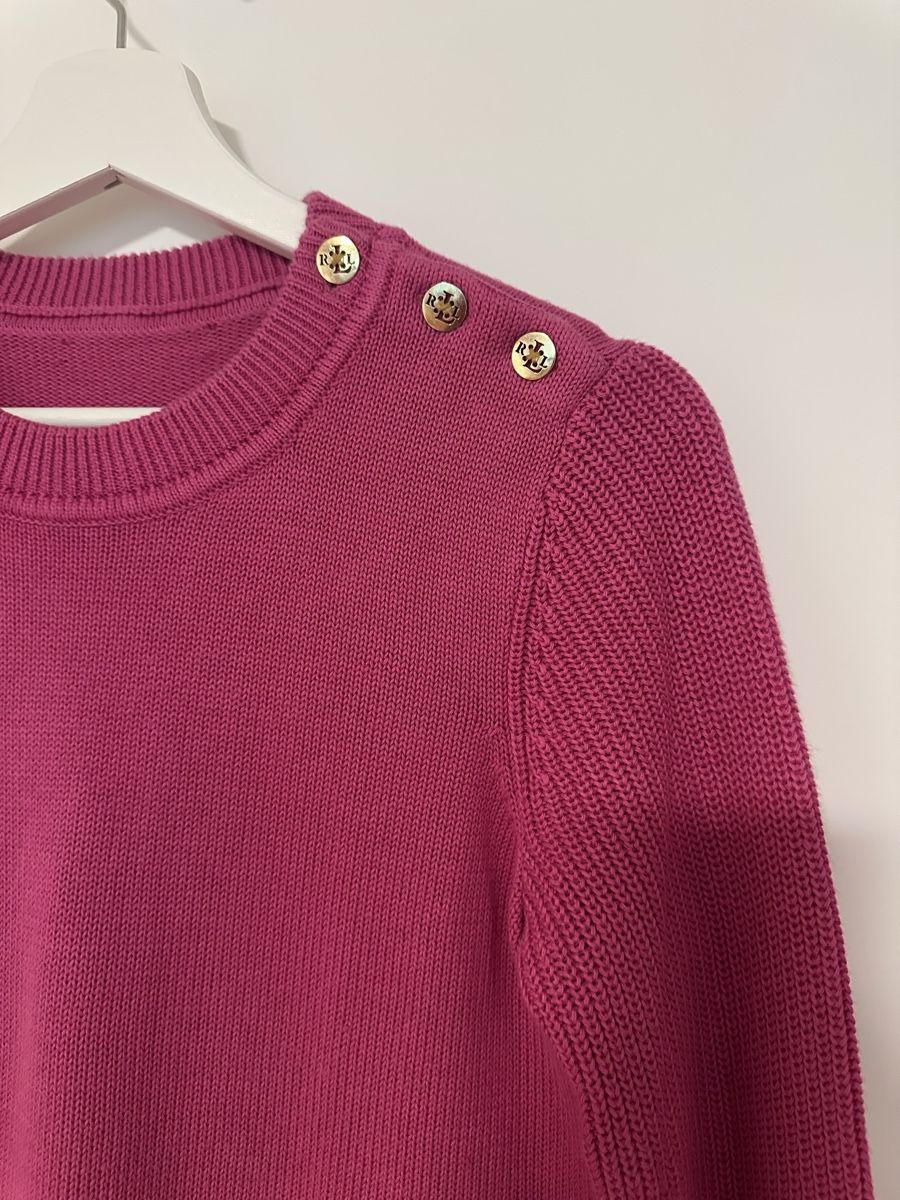 Ralph Lauren Maglioni & Felpe: Ralph Lauren Strickpullover pink mit Knöpfen M – Nuovo (secondo la descrizione) da Zürich venduto da tmarina 1