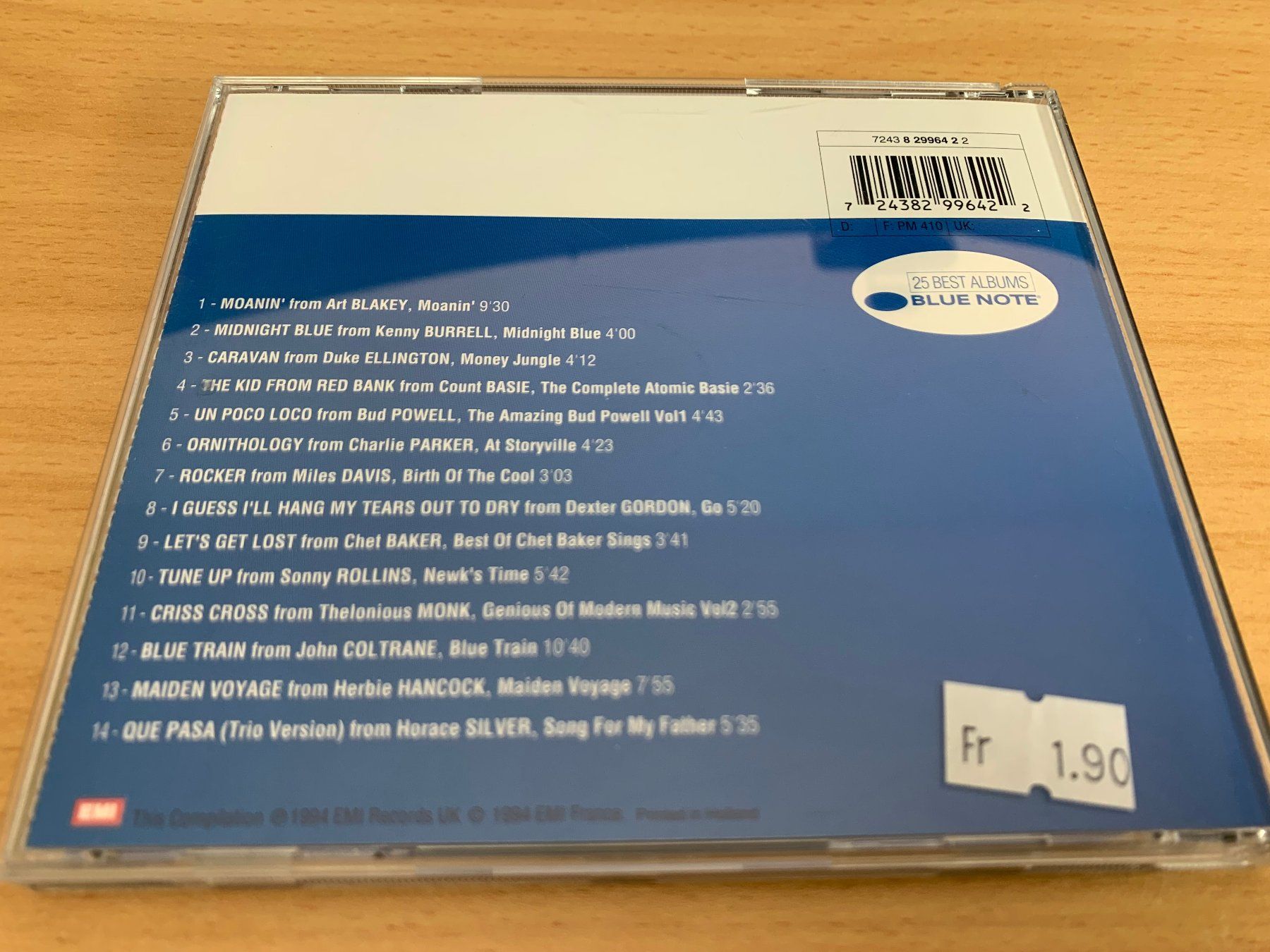 CDs: Various – The Best Of Blue Note – Gebraucht aus Rikon im Tösstal von Alpenmutz 1