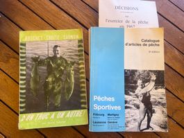 🎣 Lot de 2 livres anciens de pêche 1958