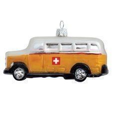 Alle Dekorationen: Postauto Glasornament – Neu und originalverpackt aus Davos Platz von wauwauin
