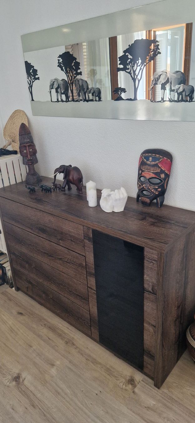 Conforama Kommoden: Sideboard dunkles Holz neuwertig – Gebraucht aus Wolfwil von jessij13