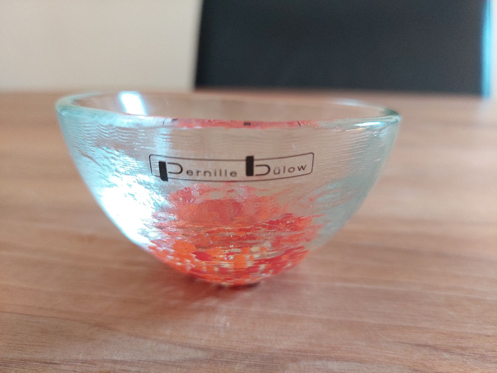Ciotole: 2 Pernille Bülow Schälchen, Glas, Orange, Dänisch Design – Usato da Brunnen venduto da Livianda 2