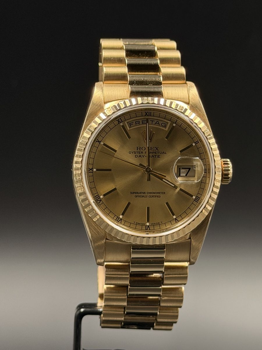 Rolex Uhren: Rolex Day Date 18238 Box und Teilpapiere – Gebraucht aus Basel von val_p6ng