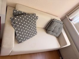 Sofa weiss gebrauchter Zustand