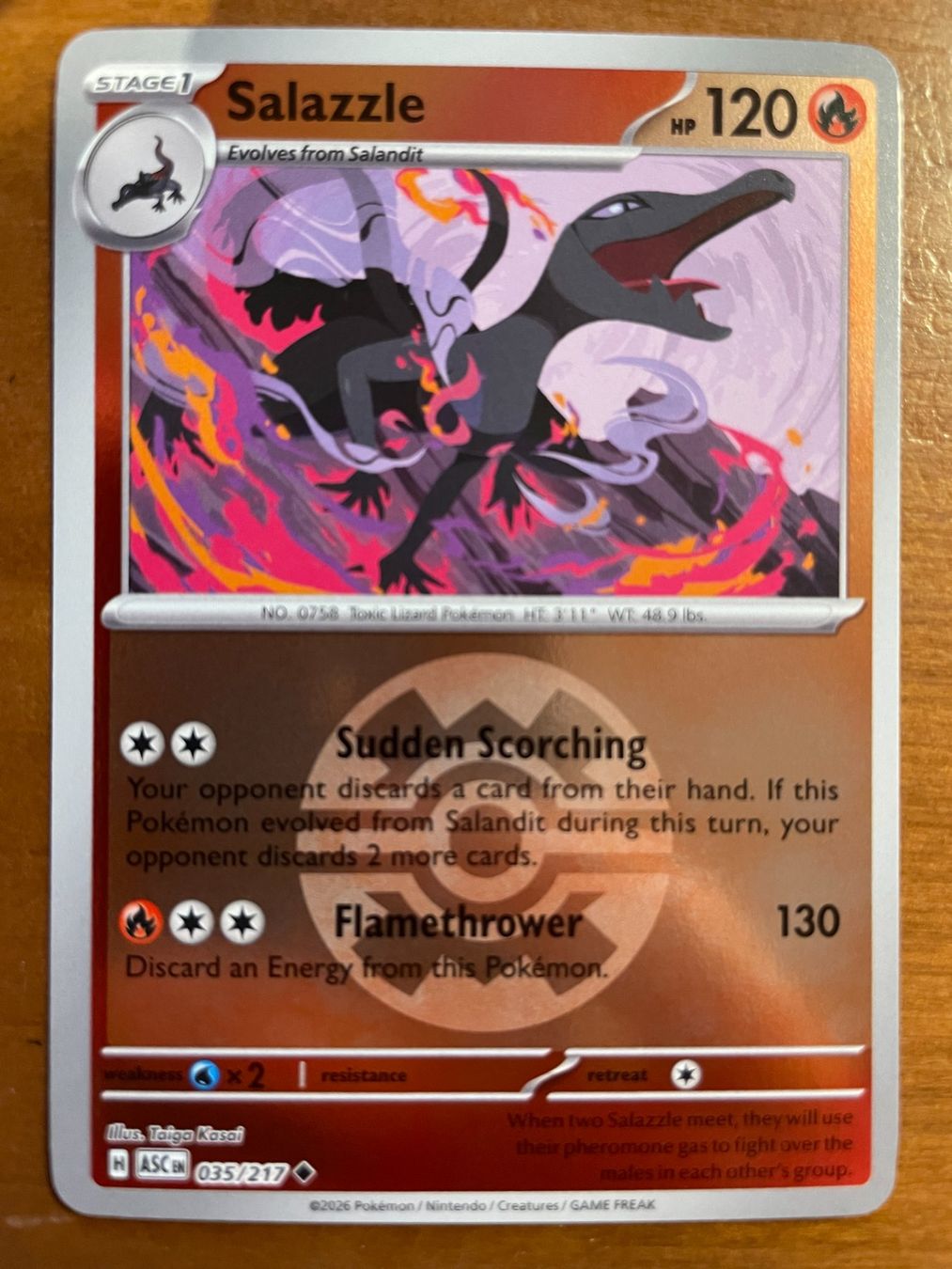 Pokémon Cartes à collectionner: Pokemon Salazzle Reverse (Versand gratis) – Neuf (Voir description) à Chur par Angerson