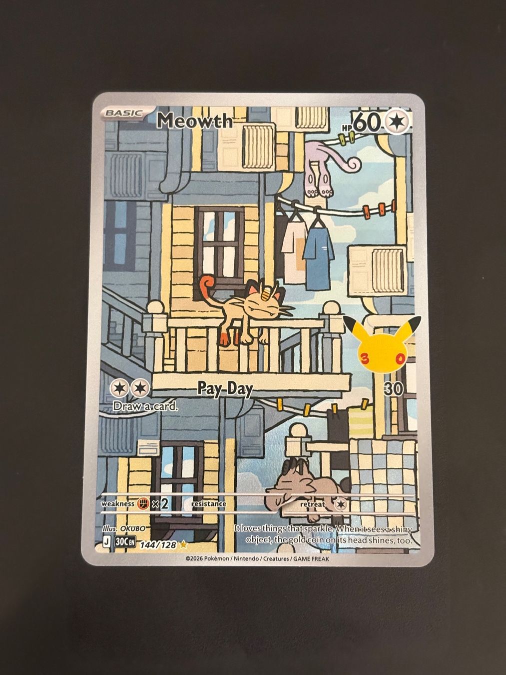 Pokémon Carte collezionabili: 30th Celebration - Meowth AR - EN – Nuovo (secondo la descrizione) da Lausanne venduto da Mao_Chrm