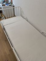 IKEA MINNEN Ausziehbares Kinderbett mit Matratze (Weiss)