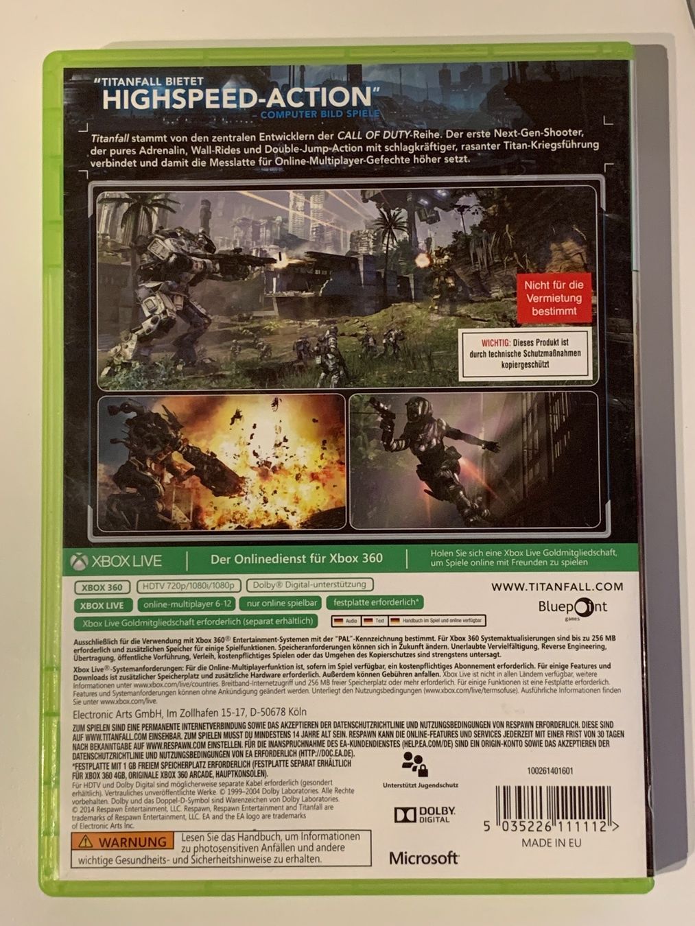 Microsoft Jeux: XBOX 360 Titanfall – D'occasion à Kaiseraugst par Marsupower 1