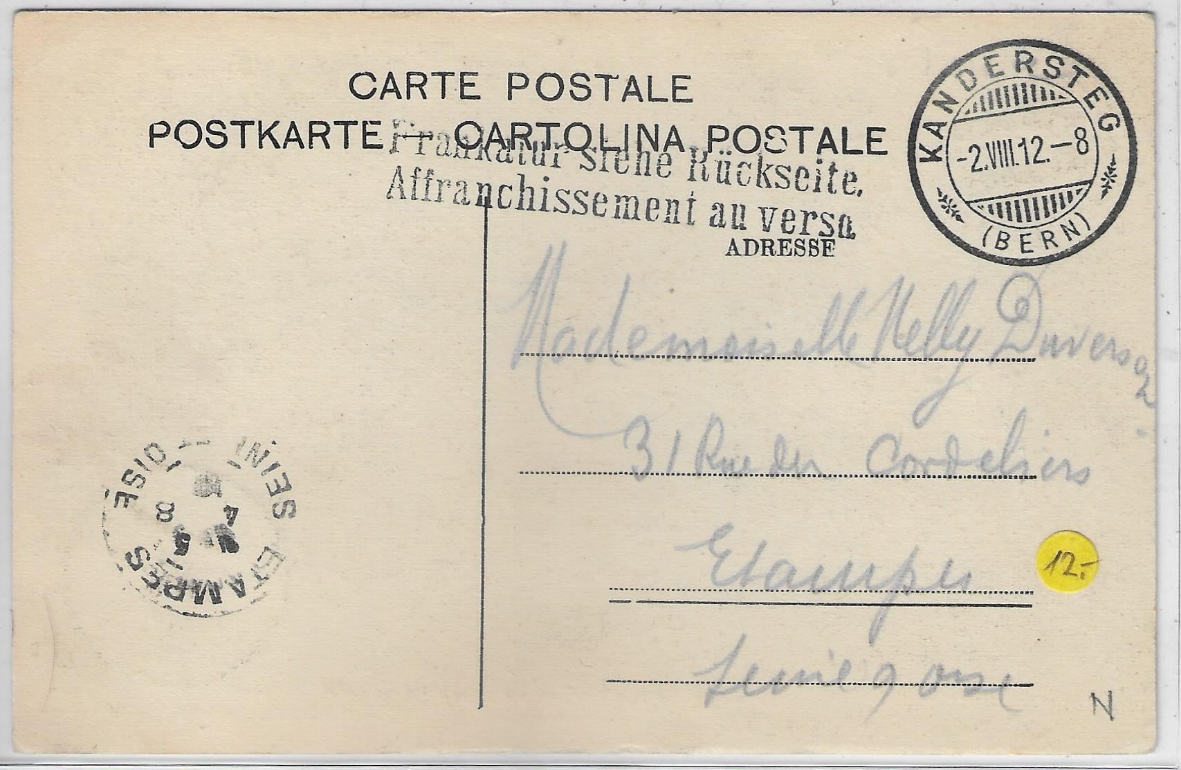 Cartoline postali: Kandersteg und die Blümlisalp – Usato da Ettingen venduto da Kartenplanet 1