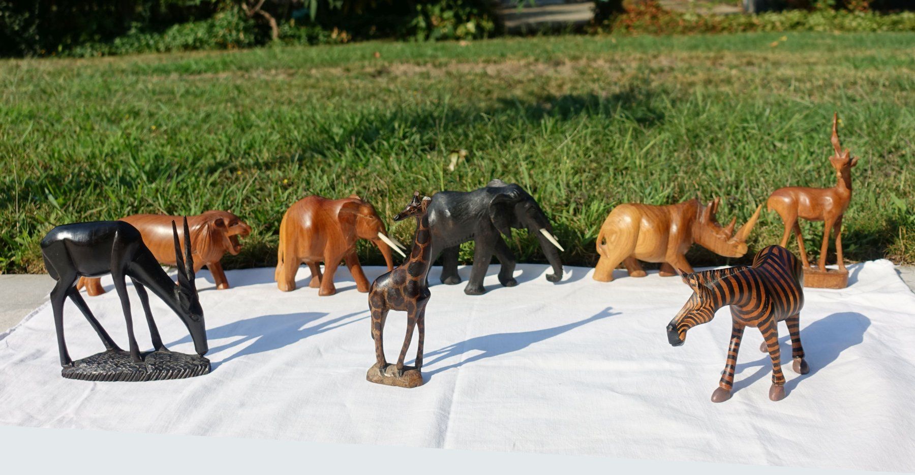 Statuette: 8 afrikanische Holzfiguren ca. 1960 – Usato da Brugg AG venduto da hapeha