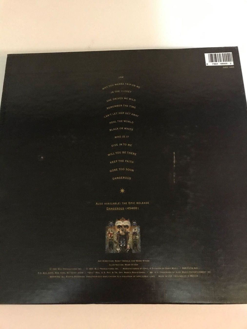 CD: Michael Jackson Dangerous Cd in 3D Cover – Nuovo (secondo la descrizione) da Zeiningen venduto da Rakkon1 1