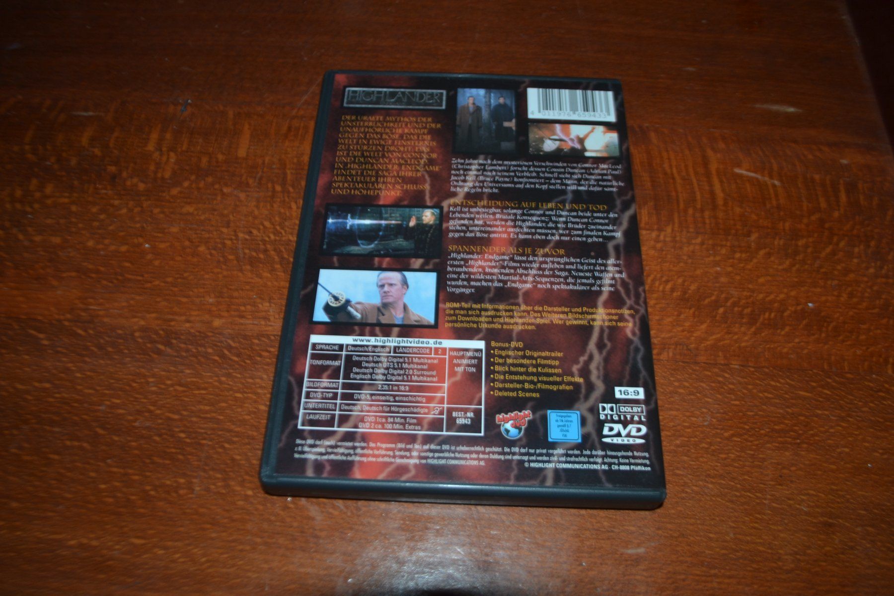Tutti i DVDs: Highlander Endgame – Usato da Laupen ZH venduto da chefdom 1