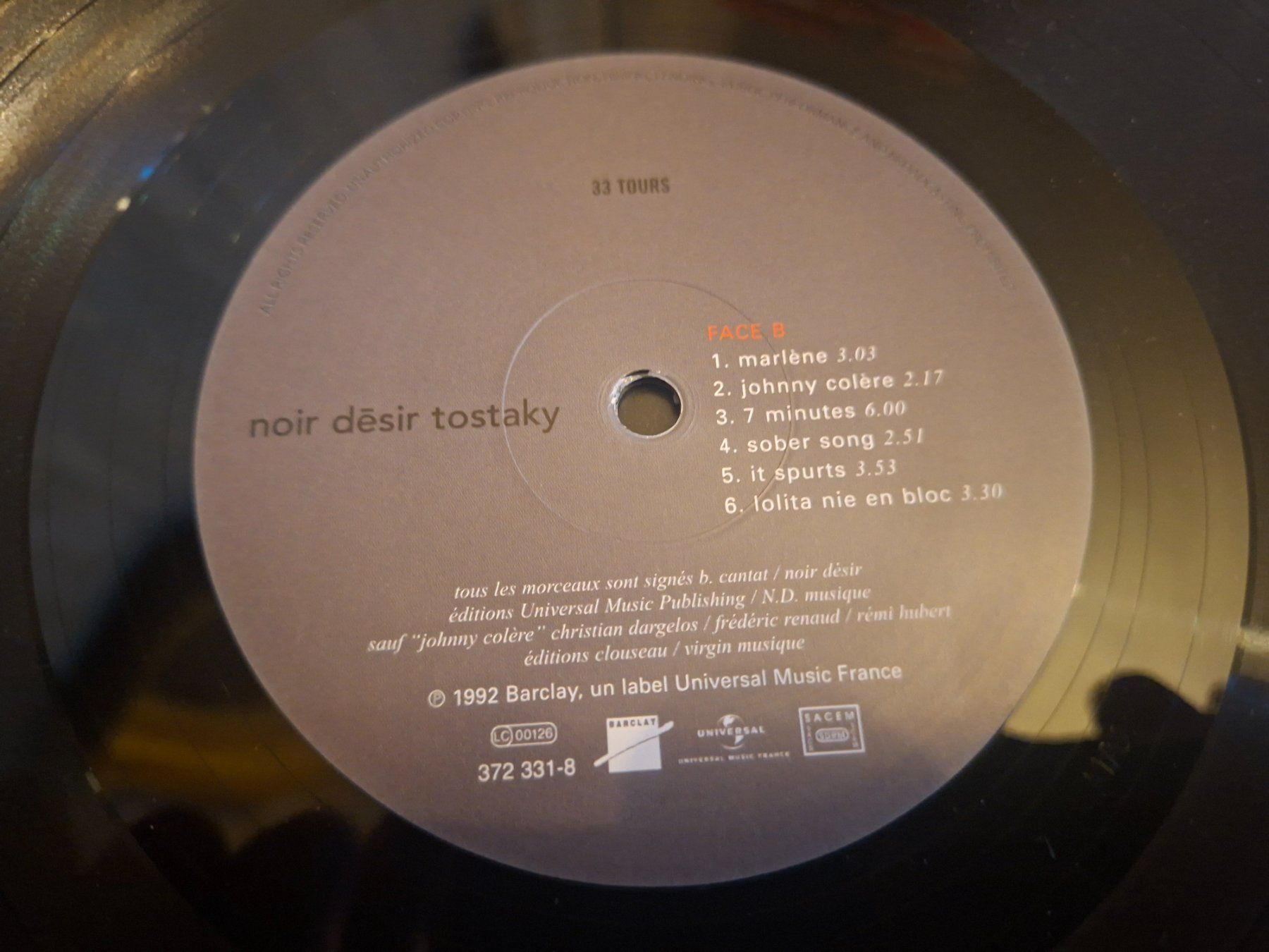 Schallplatten: French Rock LP - Noir Désir - Tostaky - 2012 – Gebraucht aus Bernex von Wannabehasbeen01 3