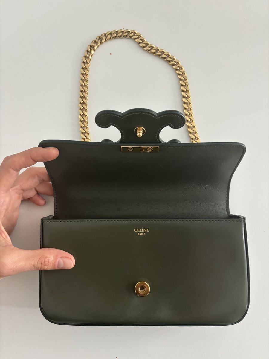 Celine Borse da donna: Celine Triomphe - Schultertasche - Neuwertig - Khaki – Nuovo (secondo la descrizione) da Kilchberg ZH venduto da joa_v7bl 6