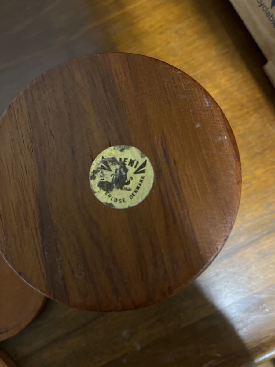 Sottobicchieri: Teak Dose mit 5 Untersetzer Dänemark – Usato da Niederurnen venduto da gebrauchtbrauchbar 3