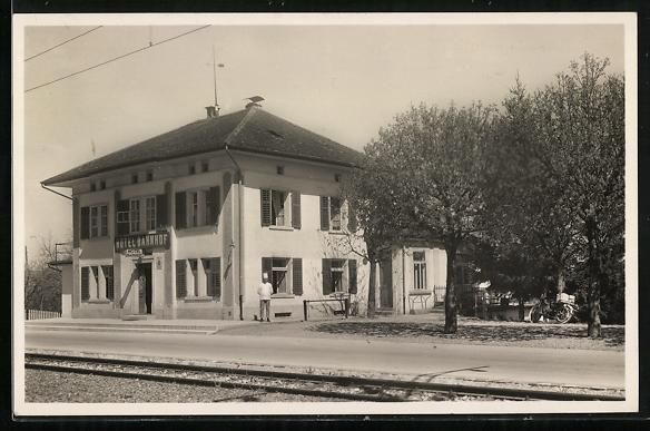 Cartoline postali: AK Birrwil, Hotel Bahnhof, 1946 – Usato da Berlin venduto da bartko-reher