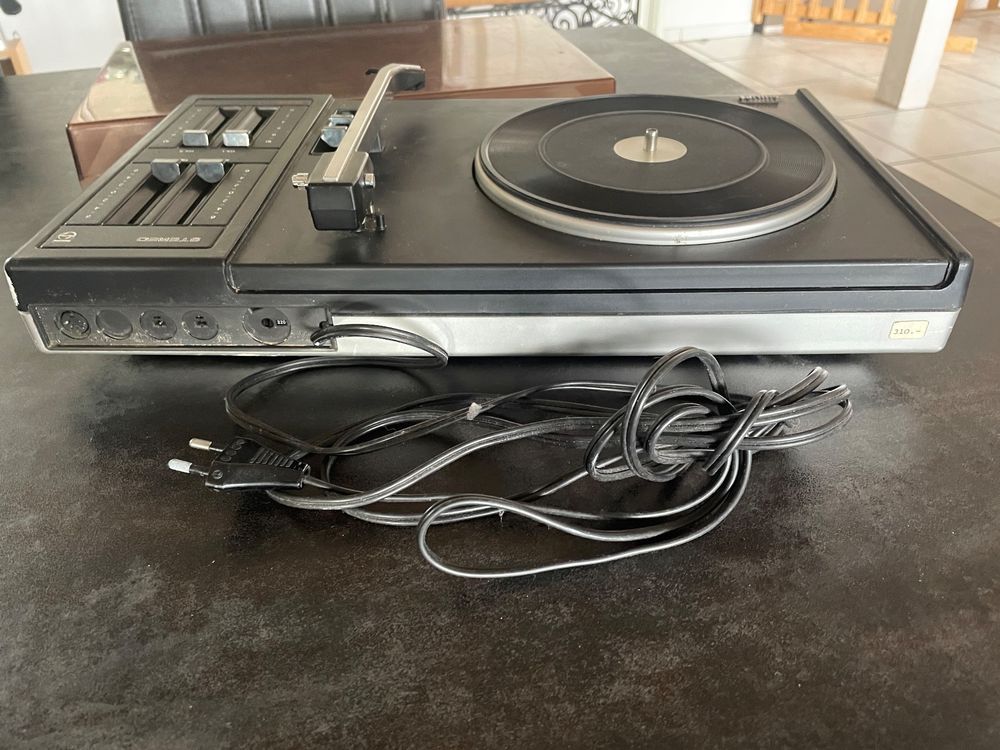 Tourne-Disque Portable, Platine Vinyle Pour Tourne-Disque Vinyle, 33-45