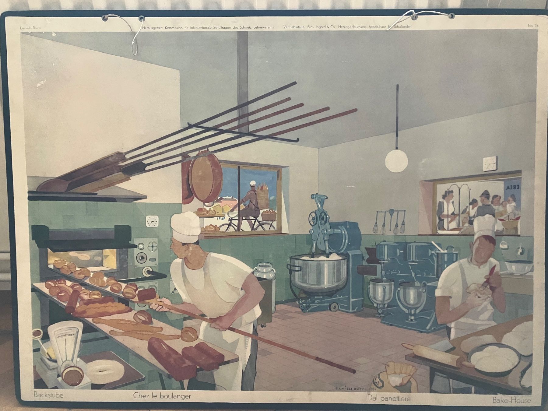 Foto & Immagini: Schulwandbild Bäckerei Backstube – Usato da Basel venduto da papageientulpe 1