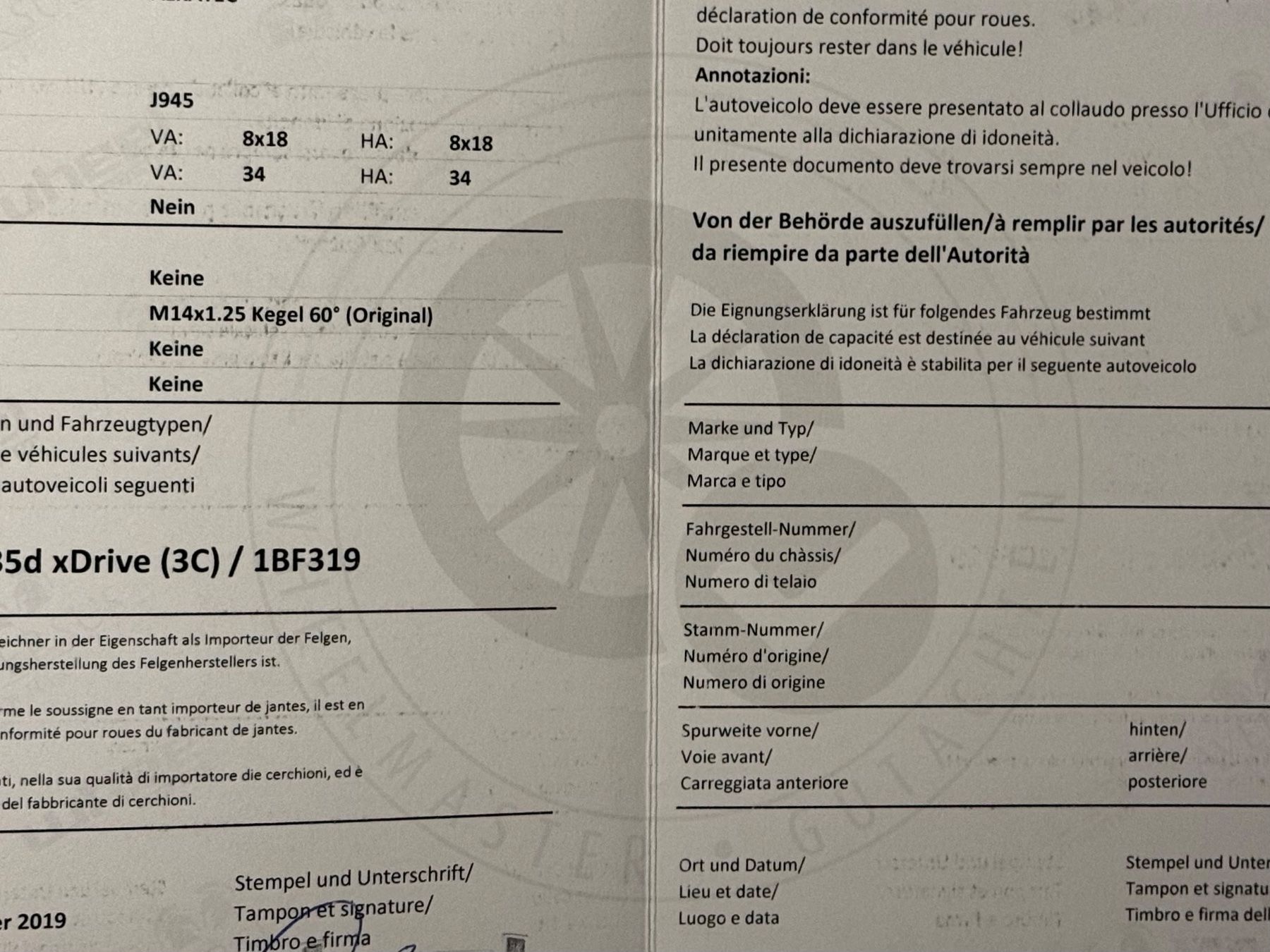 Pneumatici & Ruote complete: Winterräder (225/40R18) – Difettoso da Bern venduto da Tschiii 6