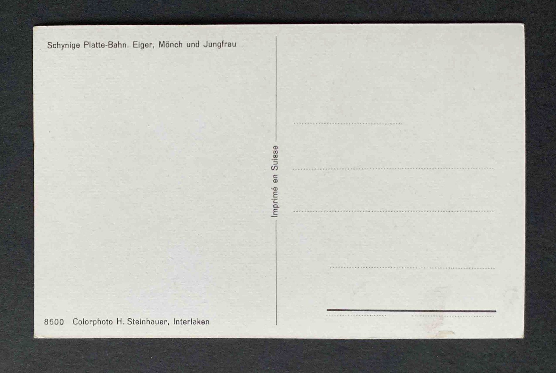Cartes postales: AK Schynige Platte Bahn – D'occasion à Goldau par artelier1 1