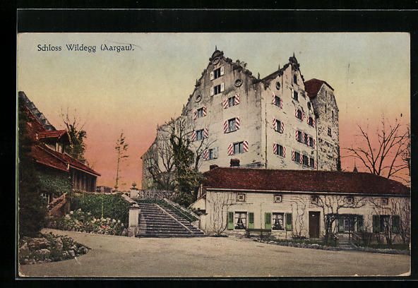 Cartoline postali: AK Wildegg, Schloss Wildegg – Usato da Berlin venduto da bartko-reher