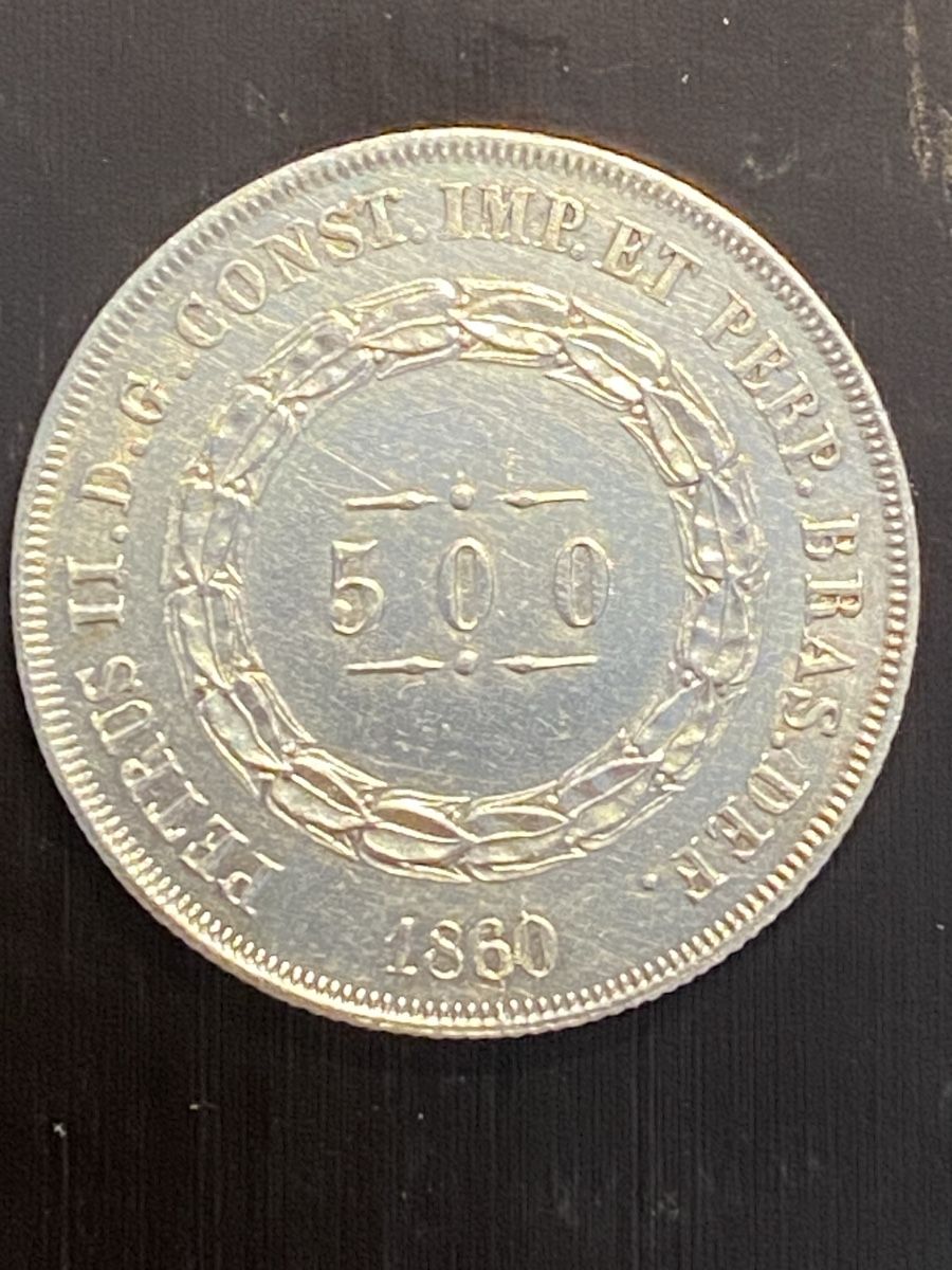 Alle Münzen: Brésil, 500 Réis 1860 Argent – Gebraucht aus Corsier-sur-Vevey von Ginoarturo 1