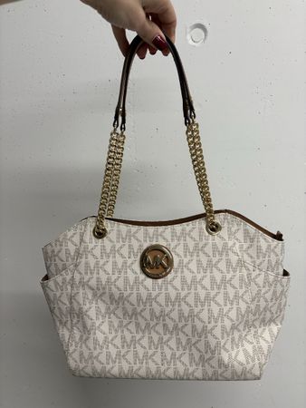 Michael Kors Handtasche weiss Jet Set Travel Tote Tasche