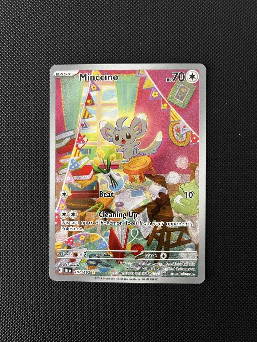 Pokémon Carte collezionabili: Minccino TEF 182/162 – Nuovo (secondo la descrizione) da Cham venduto da stellarsky