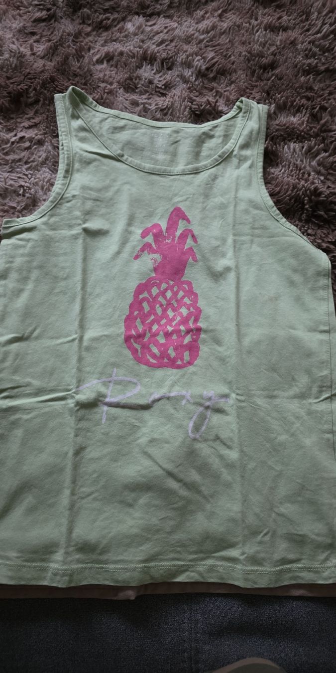 Camicette, T-shirt & Top: Sommerliches Roxy Top mit Ananas-Print – Usato da Vilters venduto da eli_wj7h