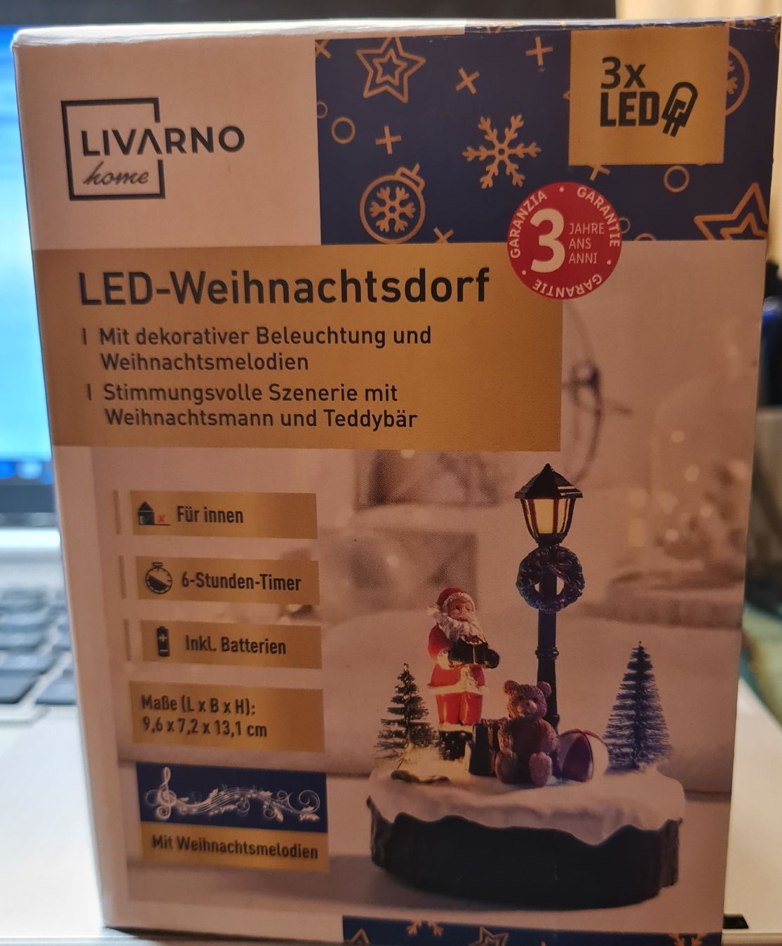 Tutte le decorazioni: LED-Weinachtsdorf mit Musik Weinachtslieder – Nuovo e nell'imballaggio originale da Horw venduto da Arta20000 3
