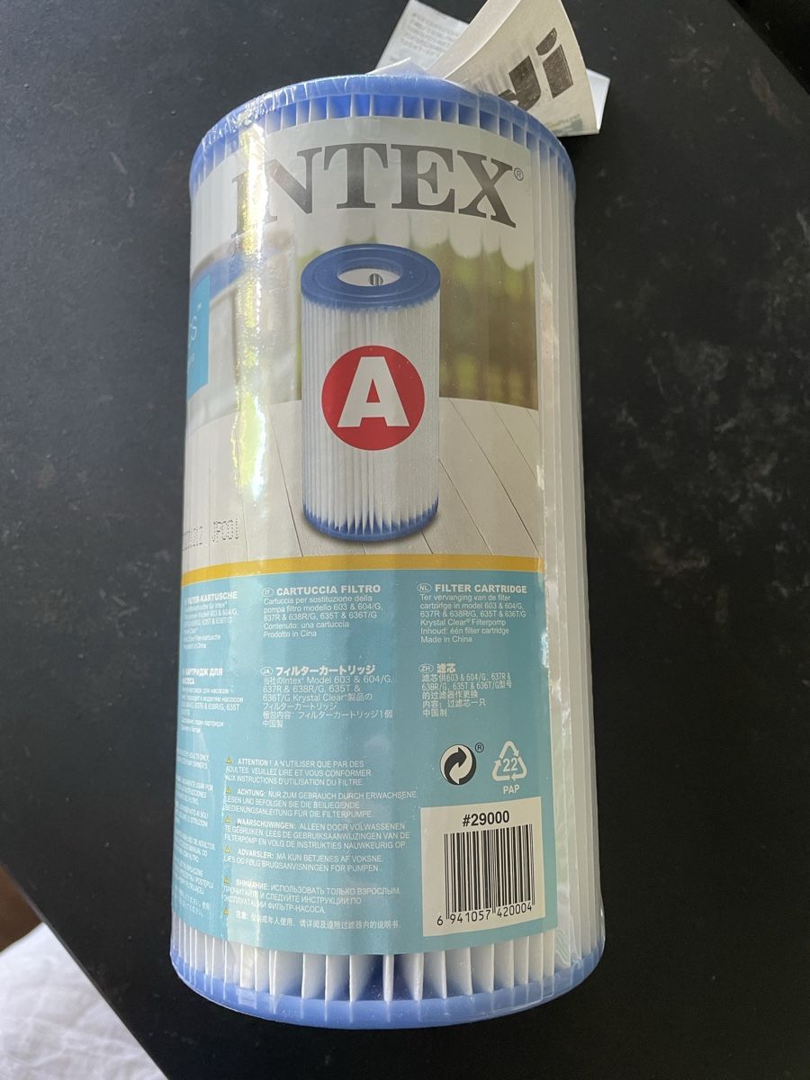 Intex Schwimmbad-Zubehör: INTEX Filterkartusche Typ A neu unbenutzt – Neu und originalverpackt aus Küssnacht am Rigi von Andreakamm